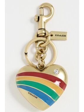 Coach Heart Bag Charm NWT